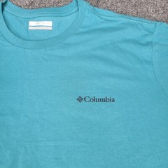 Columbia Shirt Mens Large Blue Teal Longsleeve Lightweight Outdoor New 94