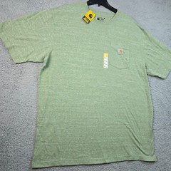 CARHARTT Shirt Men Extra Large XL GREEN Loose Fit Work Heavyweight Pocket NWT
