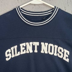 GU x Silent Noise Navy Blue Crewneck T-Shirt Womens Size Medium