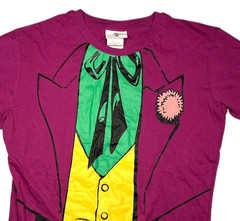 DC COMIC Pink/Green THE JOKER SUIT x COSTUME T-SHIRT Batman Fan Halloween Men XL