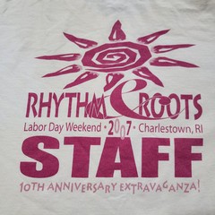 Rhythm and Roots T Shirt 2007 Adult XL Charleston RI Bluegrass Festival