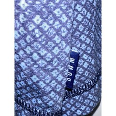 ROWM Mens Blue Pattern Lightweight Quarter 1/4 Zip Long Sleeve Pullover Shirt XL