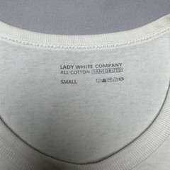 Lady White Co All Cotton Short Sleeve T Shirt Men’s 36/S Minimalist Quiet Luxury