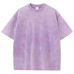 Oversized 100% Cotton Acid Wash T-shirt Heavyweight Hip Hop Style Tee