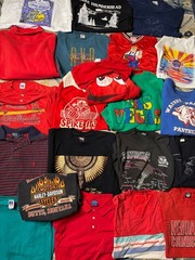 Lot Of 21 Vintage T Shirt Sweatshirt 90s USA Y2K Graphic Mixed Sizes Bundle
