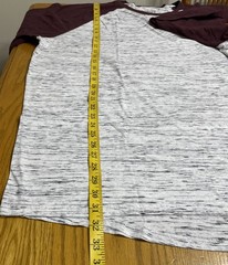 Foundry Supply Co Size 3X Wine Gray Long Sleeve Pullover Jersy T Shirt