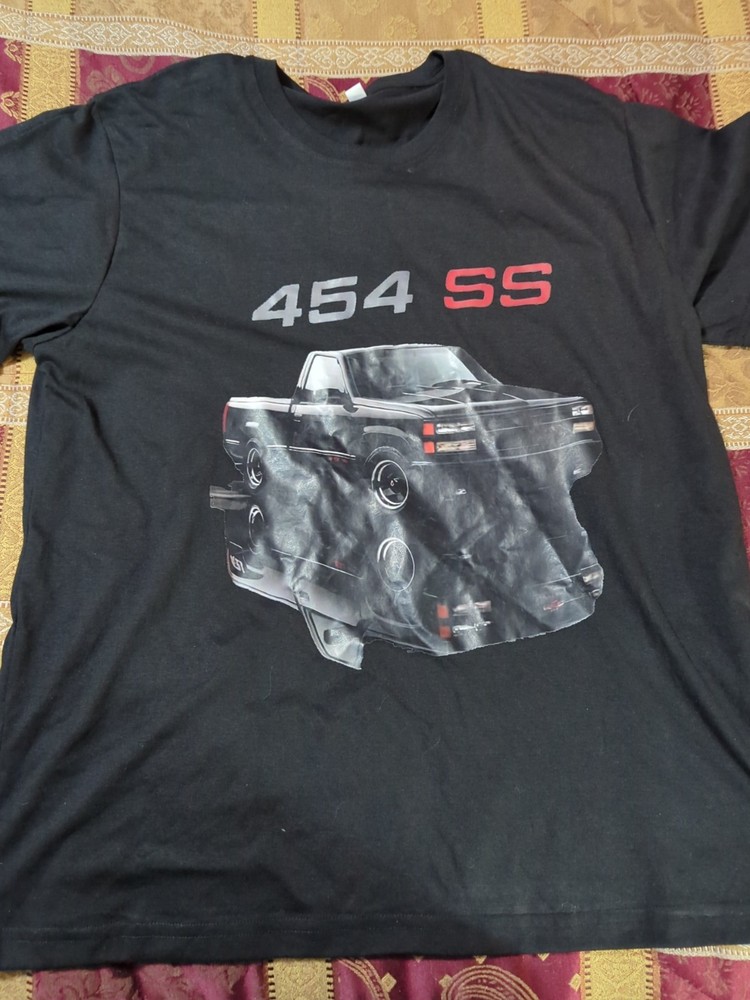 1990 Chevy 454 SS Pickup Truck Shirt Retro Muscle Truck Graphic Tee Size XL
