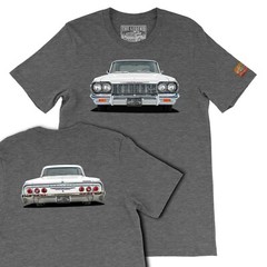 1964 Chevy Impala SS, Classic Car Men’s T-shirts Made in USA