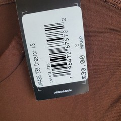 NWT Adidas Men’s Creator Tee Long Sleeve Brown Shirt Training Performance Size S