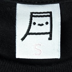 Tsuki Market Mens Shirt Small Black Chest Pocket Tee Spell Out Graphic Casual S