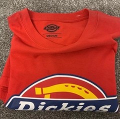 Dickies Mens Work T-Shirts Short Sleeve Light Cotton Size Medium New