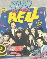 Saved By The Bell Men’s Gray Graphic Logo Jersey T-Shirt 2XL Cotton Polyester