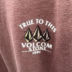 Size LARGE Men’s Volcom Stone T-Shirt “True to This” Heather Maroon