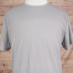 APT.9 Shirt Mens 2XL Slim Fit Gray Geometric Crew Neck Premier Flex Tee T-shirt