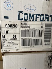 Below WHOLESALE Blank 36 Medium HANES ComfortWash Horizon Orange Bulk Lot