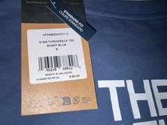 NWT $30 The North Face Half Dome Throwback Tee T-Shirt Shady Blue Men’s S Small