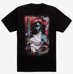 New Marvel Mystique Smoking Gun Mens T-Shirt XS S M L XL 2XL 3XL X-Men Black