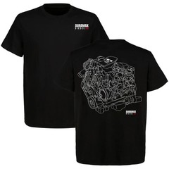 Duramax 6.6 Diesel Engine Blueprint Graphic T-Shirt Truck Tee