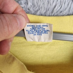 Vintage Brass Balls Saloon Shirt Mens Large Yellow Royal Ocean City 80s Graphic