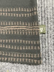 Howler Bros Shirt Mens Medium Tribal Geometric Striped Pocket Tee Brown Gray
