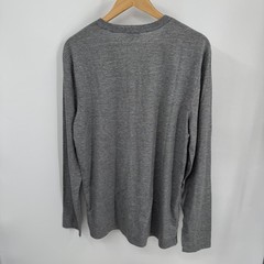 AG Adriano Goldschmied Shirt Mens M Heather Gray Long Sleeve Henley Knit