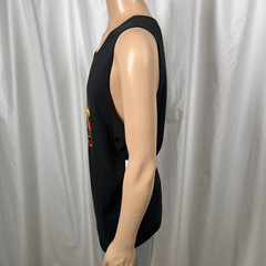 AC/DC Men’s Small Black Yellow Retro High Voltage Tank Top Sleeveless T-Shirt