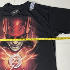 DC Comics T Shirt The Flash Portrait Lightning Tee Adult XL TG EG