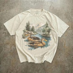 Mallard Ducks Vintage Comfort Tee Shirt Unisex Wildlife Bird
