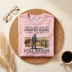 Cowboy Grandpa Shirt, Funny 80th Birthday Gift for Rancher T-Shirt