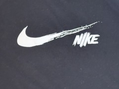 Nike Dri Fit Men’s 2XLT XXL Tall Black Graphic Swoosh Prefomance T Shirt