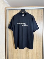 90s Guinness Wallbanger Patrick Beer Vintage T Shirt Y2K Mens Size XL Black