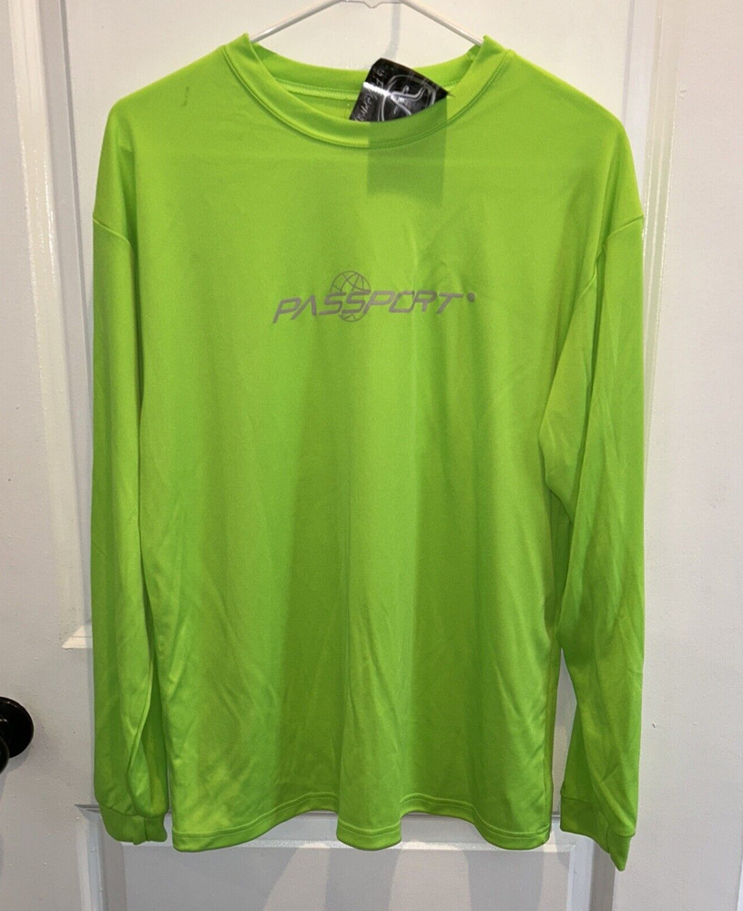 Flying Fisherman Men’s Size Medium Long Sleeved Performance Tee Lime