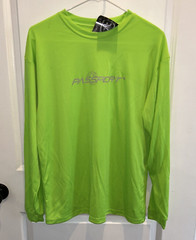 Flying Fisherman Men’s Size Medium Long Sleeved Performance Tee Lime