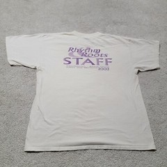 Rhythm and Roots Staff T Shirt 2003 Adult XL Charleston RI Bluegrass Festival