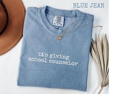 Comfort Colors School Counselor T-Shirt: Funny Mental Health Educator Gift
