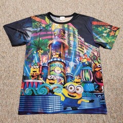 Despicable Me Minions Shirt Mens XL Colorful Neon City Universal Japan Exclusive