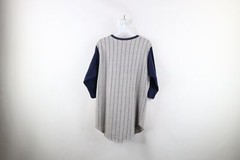 Vintage 70s Streetwear Mens Large Faded Pinstriped 3/4 Sleeve Raglan T-Shirt USA