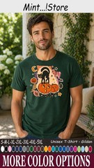 Cat Black Pumpkin Shirt, Cute Halloween Cat Lover Graphic Tee