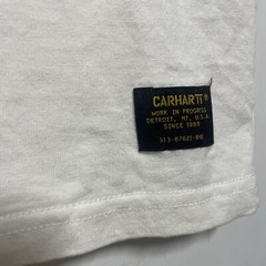 Carhartt Mens Small Soild White T Shirt Military Mesh Pocket Short Sleeve Top