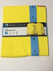 Reel Life Mens Large Jax Beach Long Sleeve UV T-Shirt – Yellow