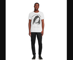 Men’s Aaliyah Princess of R&B Graphic Tee Short Sleeve MEDIUM White NEW