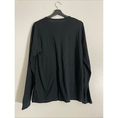 Karbon Mens Black 100% Merino Wool Long Sleeve Crew Neck Base Layer Shirt Size M