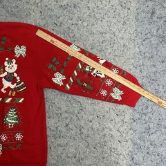 Vintage Holiday Time Christmas Sweatshirt USA Teddy Bears XL Red Ugly Sweater