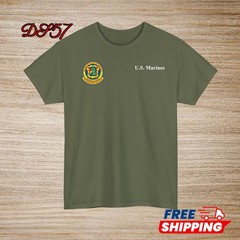 2nd Battalion 4th Marine Regiment USMC Small Logo T-Shirt S to 5XL Made In USA
