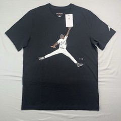 Nike Air Jordan T Shirt Mens Large Black Flight MVP Jumpman Birmingham Barons