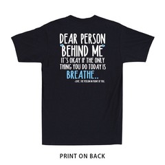Breathe Mental Health Awareness Suicide Prevention (Print On Back) Men’s T-Shirt