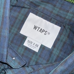 WTAPS Broadcloth Black Watch Check Shirt In Green Men’s (3) Large