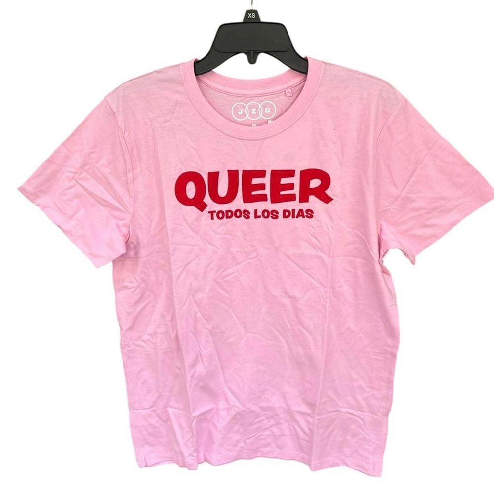 JZD Pink “Queer Todos Los Días” Graphic T-Shirt Unisex Sizes XXL- NWT