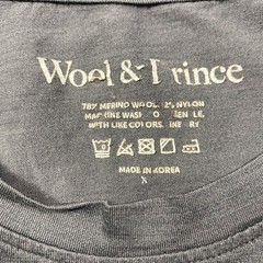 Wool & Prince Merino Blend Crew T-Shirt Gray Men’s XXL