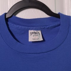 VINTAGE Sea World: Aurora, Ohio USED Shirt (L, Blue, Wrap Around, Single Stitch)